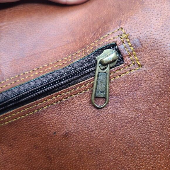 Great Seal Of The State Of Oklahoma Vintage Leather Saddlebag‎ Crossbody Purse - Picture 7 of 15